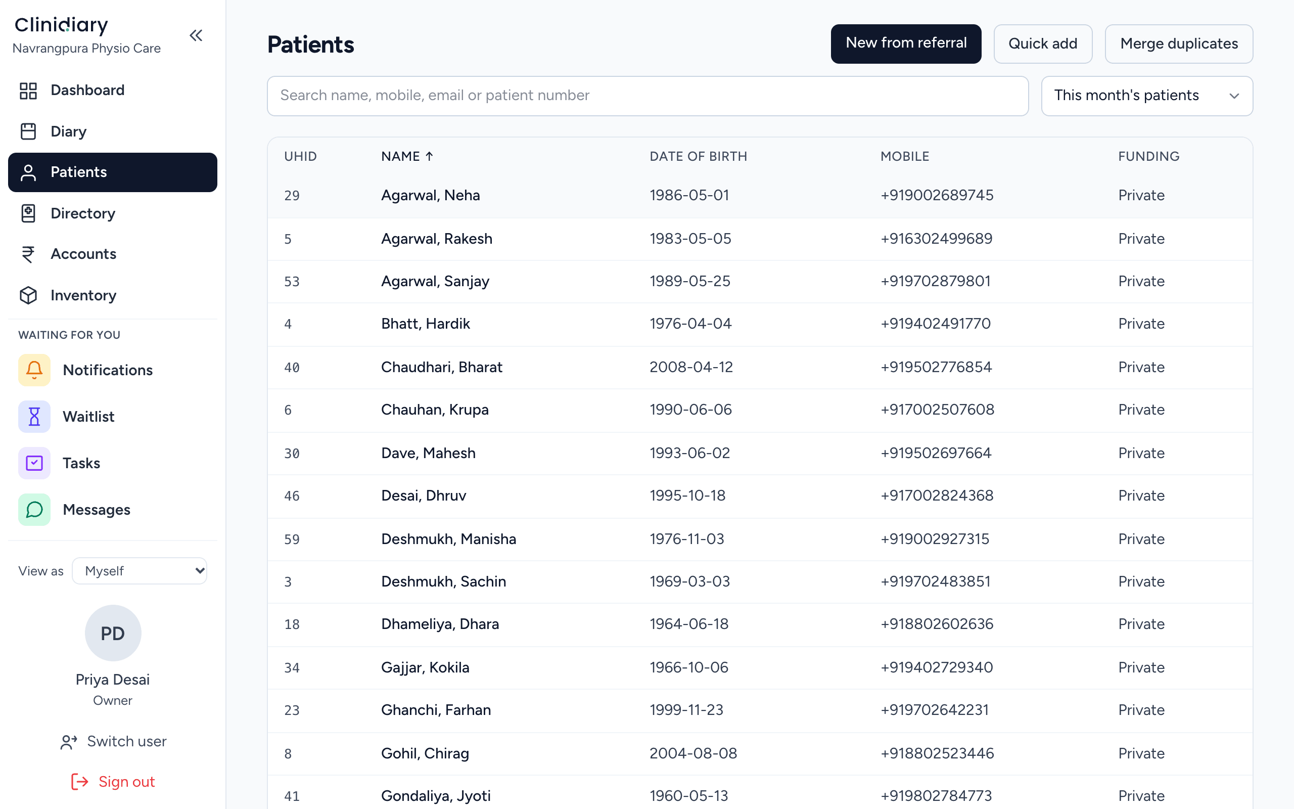 …and end here, written into the patient’s file.